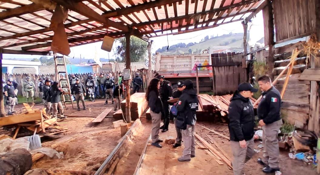 En Ocuilan participan 700 elementos de las fuerzas de seguridad y procuración de justicia estatal y federal.