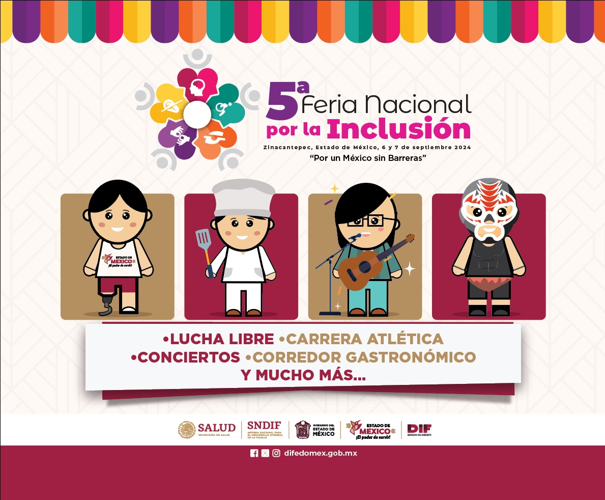 La Feria Nacional por la Inclusión reunirá proyectos de inclusión y sensibilización en Zinacantepec.