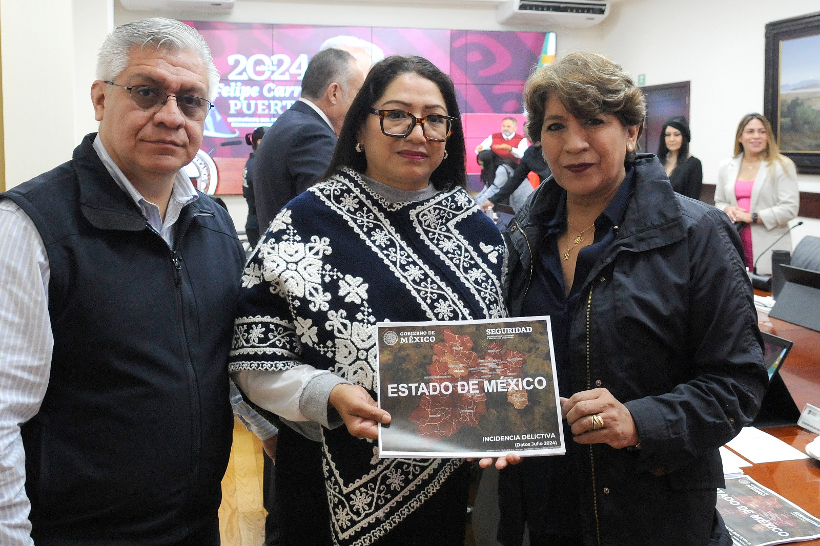 Delfina Gómez encabeza la estrategia de paz y seguridad para garantizar bienestar en Edomex.