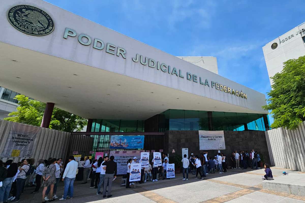Trabajadores del Poder Judicial de la Federación en Querétaro se suman a paro de labores 