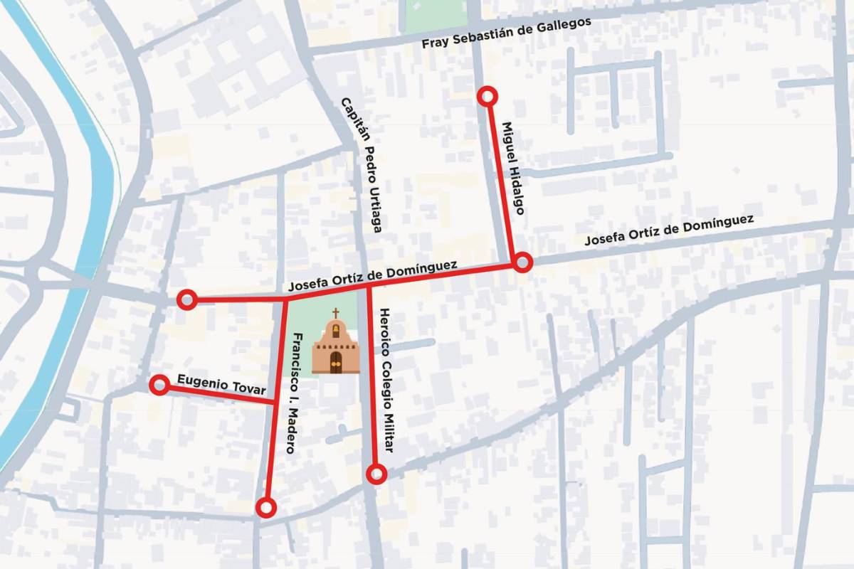 Cierre de calles en el primer cuadro de Corregidora a partir del 1 de octubre: ¡Planifica tu ruta y evita contratiempos en tus traslados!