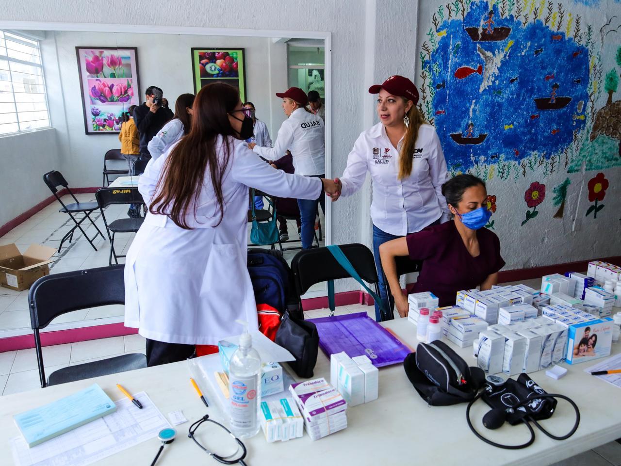 Brigadas de salud en acción en San Pedro Cholula, Ocoyoacac.