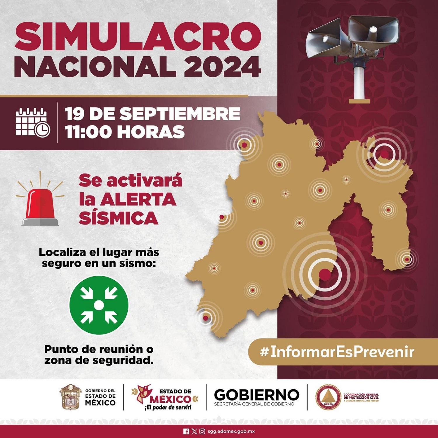 Conoce cómo participar en el Simulacro Nacional 2024.