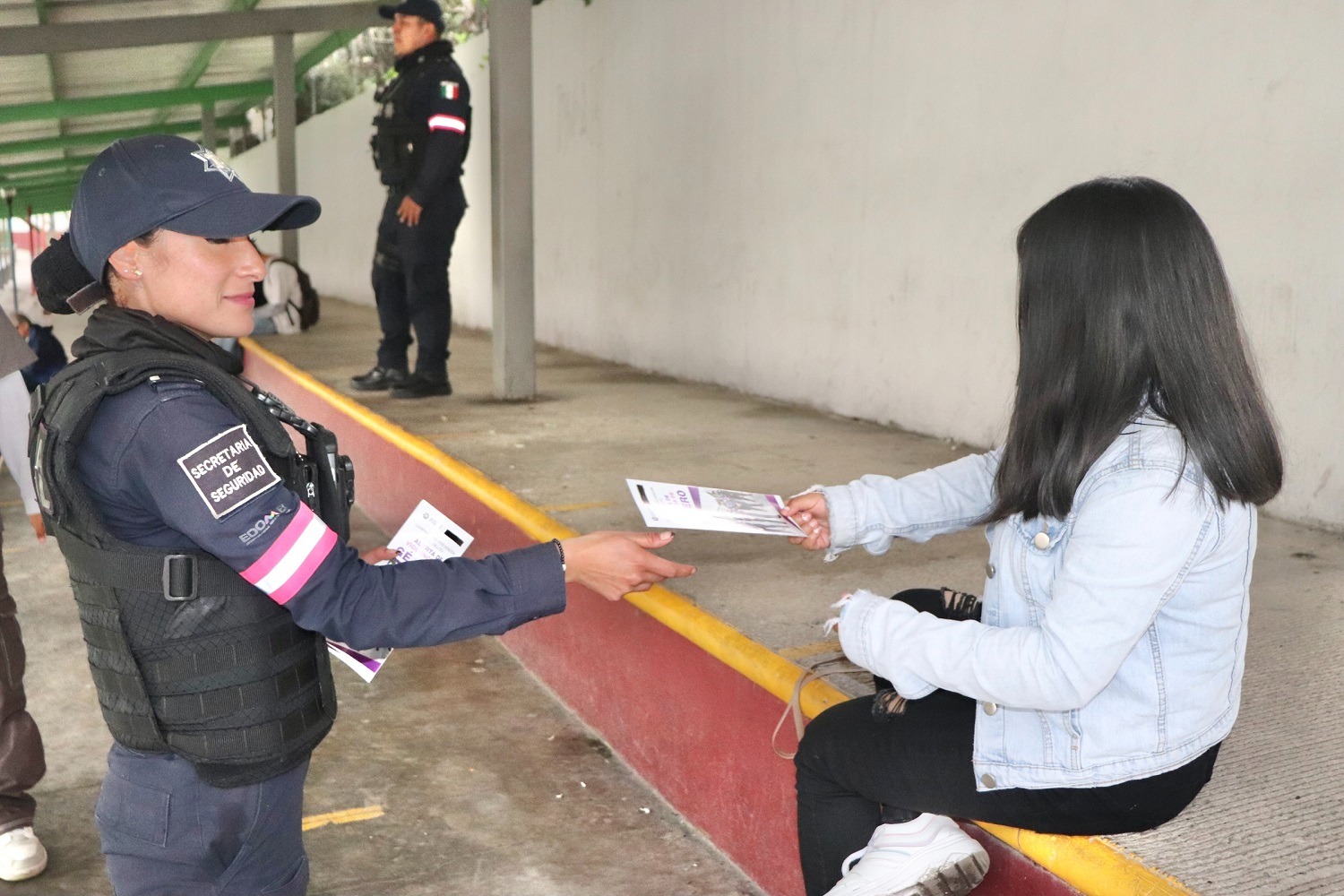 Operativos en las calles de Toluca, uno de los municipios clave en la lucha contra la violencia de género.