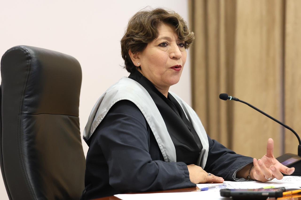 Delfina Gómez destaca la reducción del 14% en secuestros en el Estado de México.