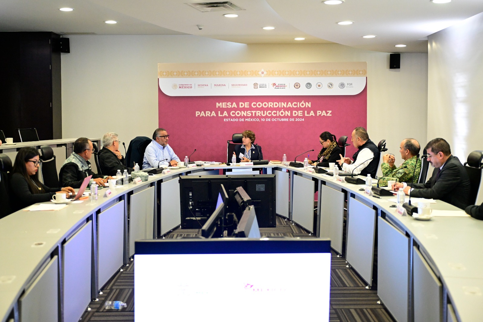 Delfina Gómez destaca la coordinación entre los niveles de gobierno en materia de seguridad.
