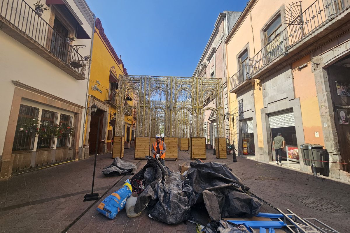 Adorno navideño en Querétaro