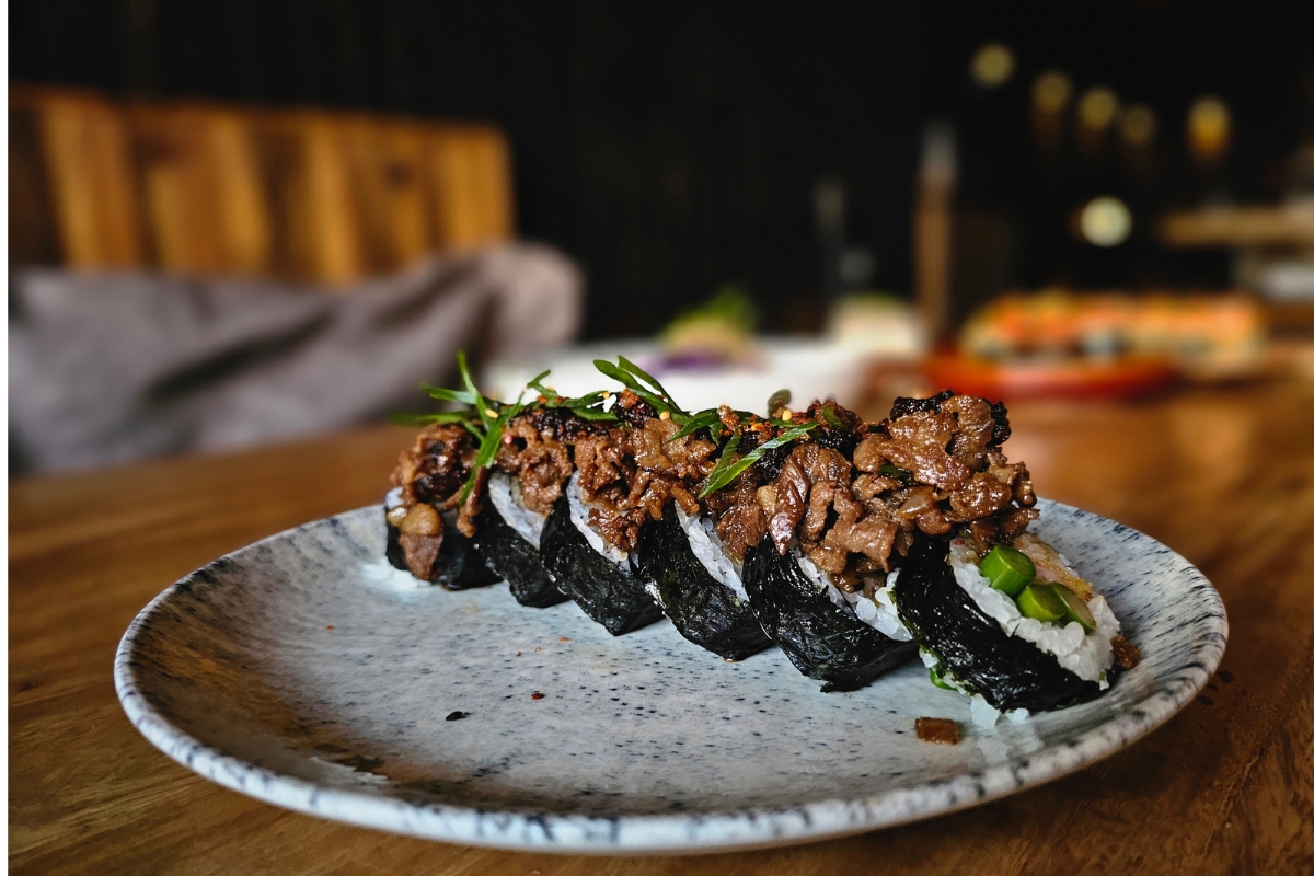 Soko teppanyaki en un jardín urbano en Querétaro
