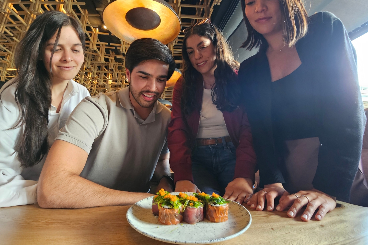 Soko teppanyaki en un jardín urbano en Querétaro