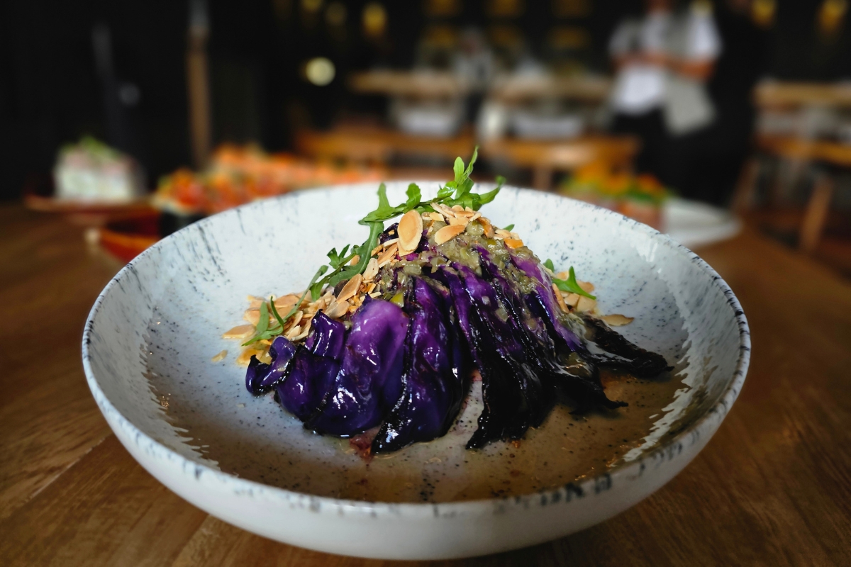 Soko teppanyaki en un jardín urbano en Querétaro