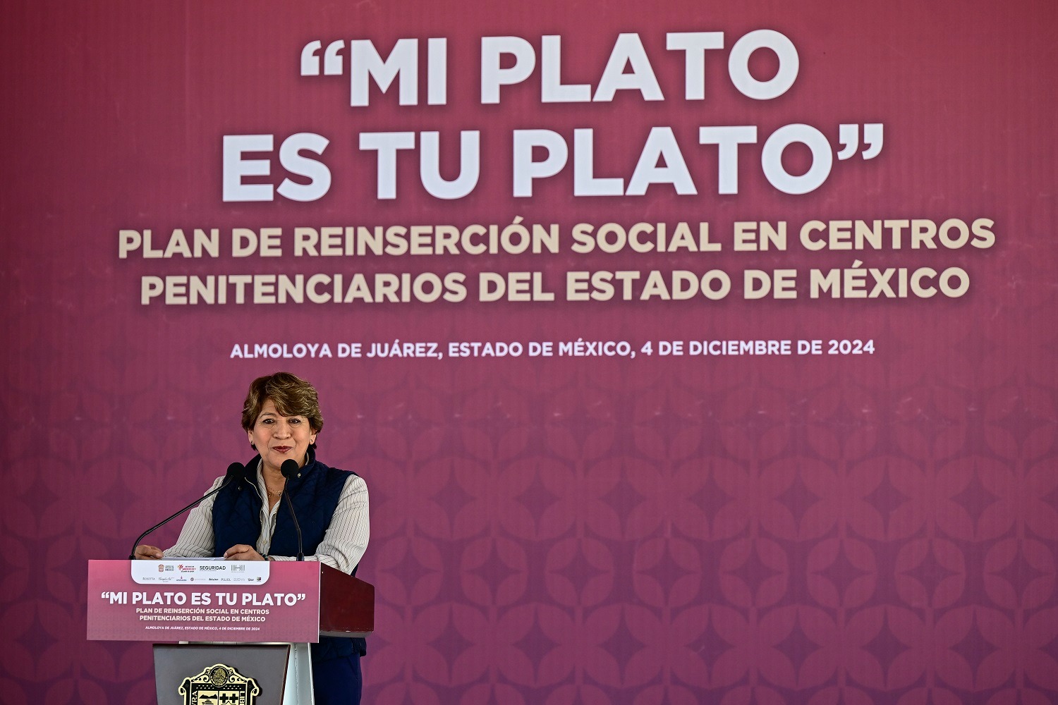 La Gobernadora Delfina Gómez Álvarez destaca la importancia de la reinserción social efectiva.