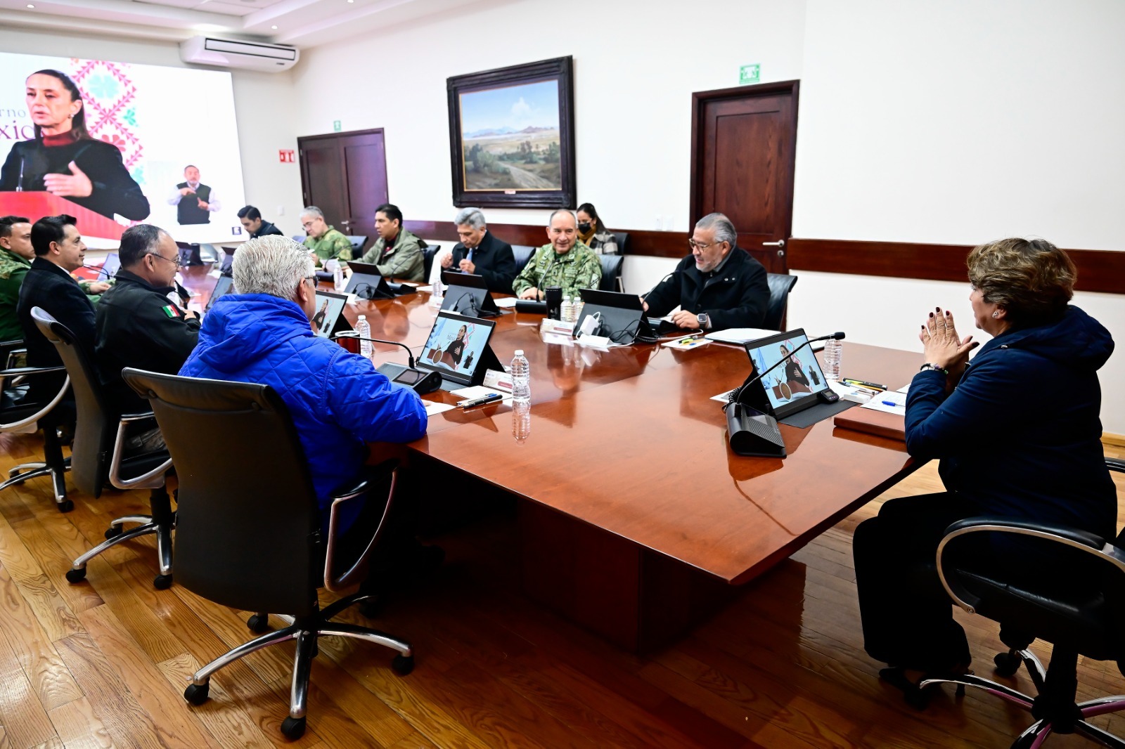 Autoridades mexiquenses presentan avances en seguridad en sesión de la Mesa de Coordinación.