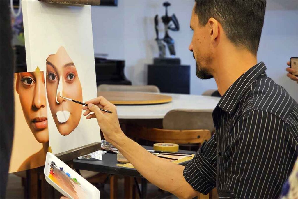 El artista brasileño Fabiano Millani ofreció un workshop en Querétaro