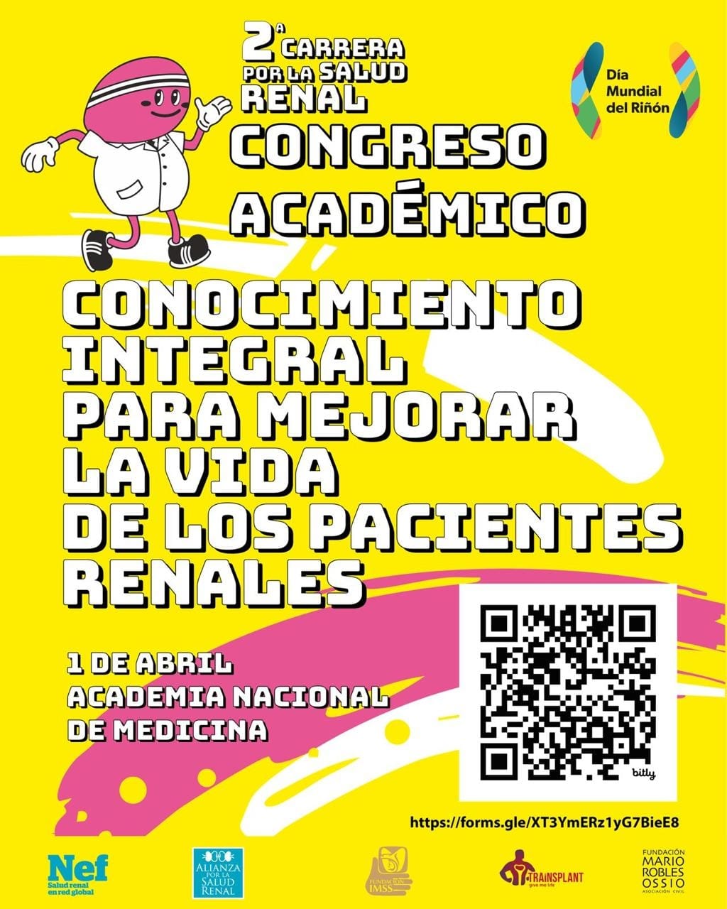 La Fundación IMSS organiza esta carrera para generar conciencia sobre la importancia del cuidado renal.