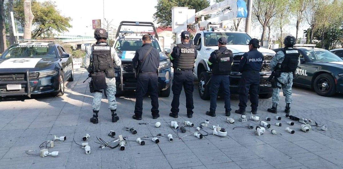 Se sospecha que las cámaras eran utilizadas por grupos criminales para monitorear la zona.