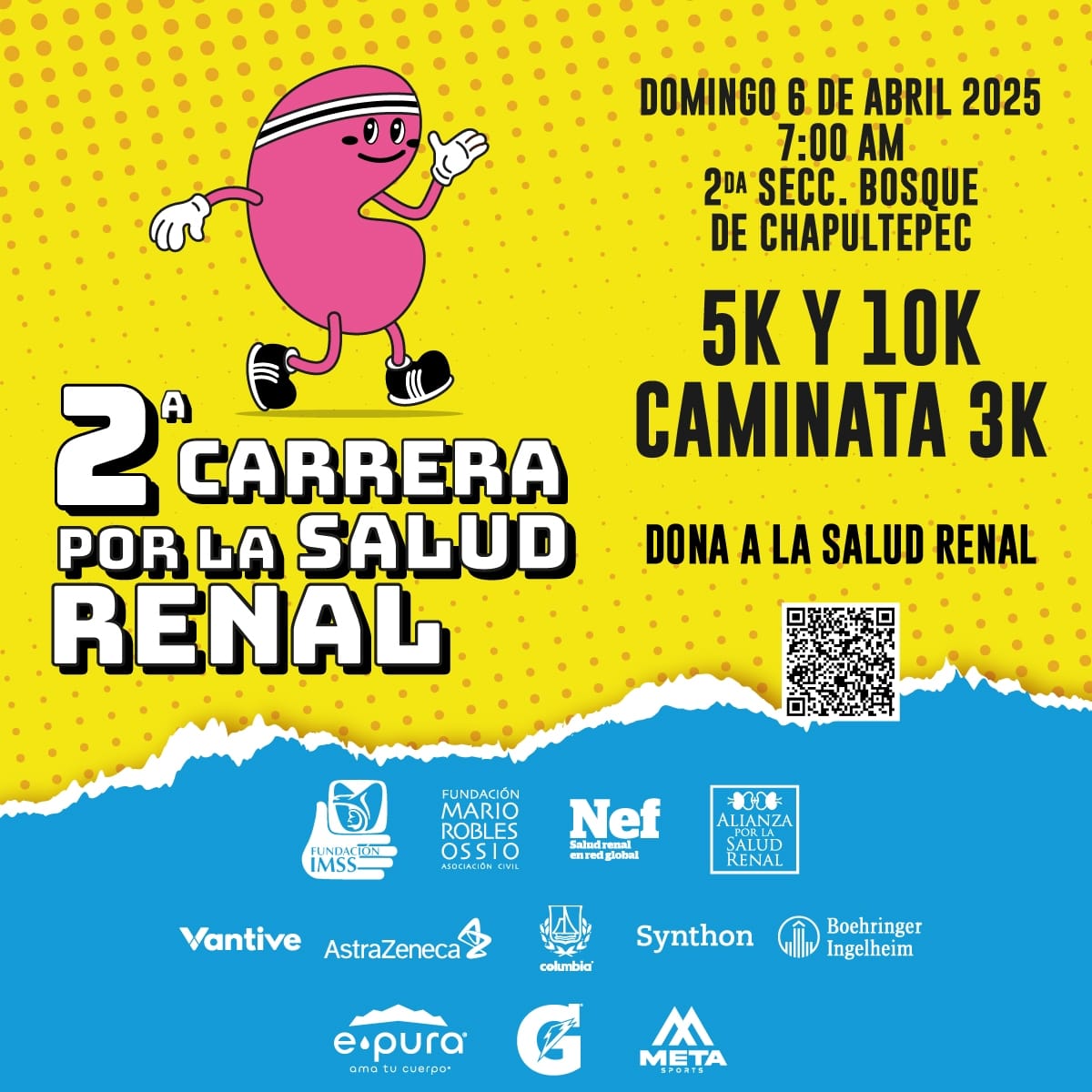 La recaudación de la carrera se destinará a proyectos para el diagnóstico y tratamiento de la ERC.