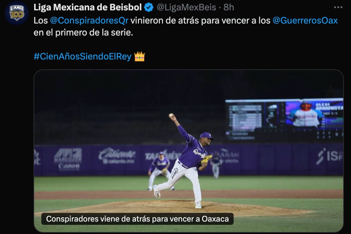 Conspiradores de Querétaro venció 7-6 a Guerreros de Oaxaca con un rally en la séptima entrada y rompió una racha de cinco derrotas consecutivas en el estadio Finsus