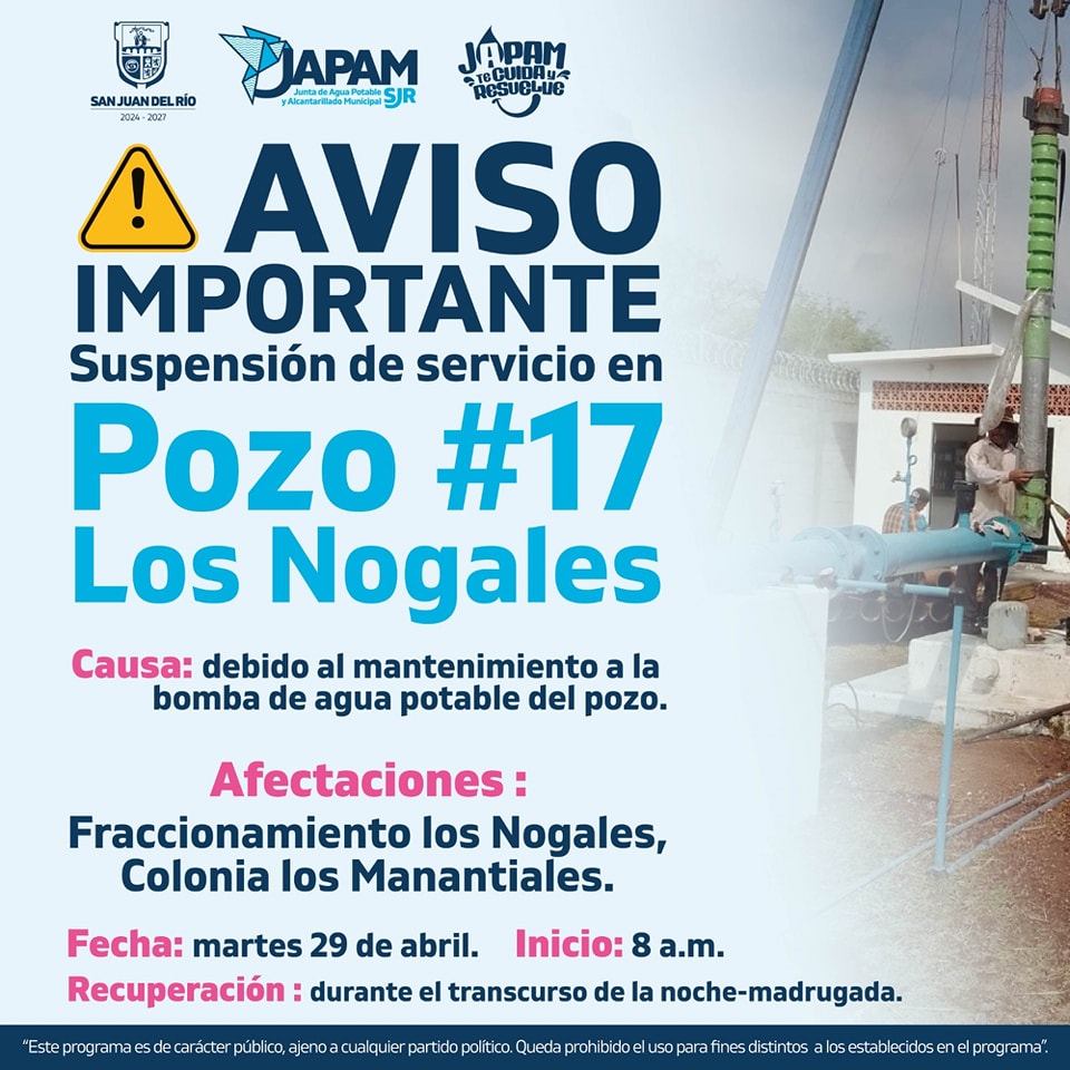 Corte agua SJR
