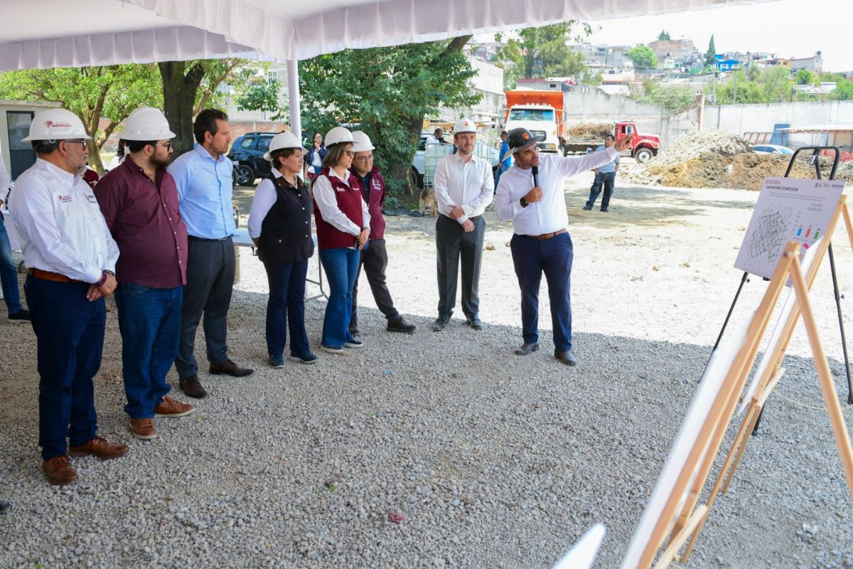 Autoridades estatales y municipales acompañaron la supervisión del avance de obra. Foto: Especial