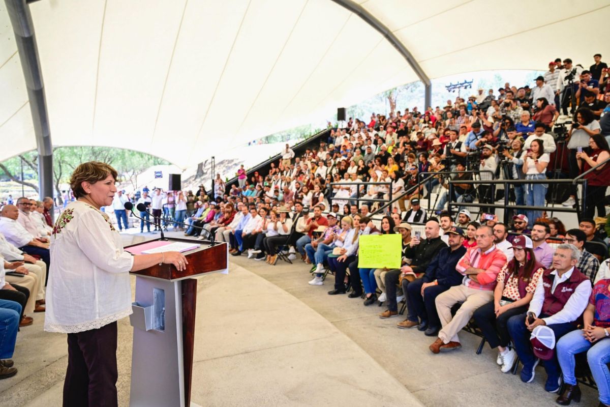La gobernadora Delfina Gómez inaugura el renovado Parque de la Ciencia, símbolo de recuperación urbana en Tlalnepantla. Foto: Especial