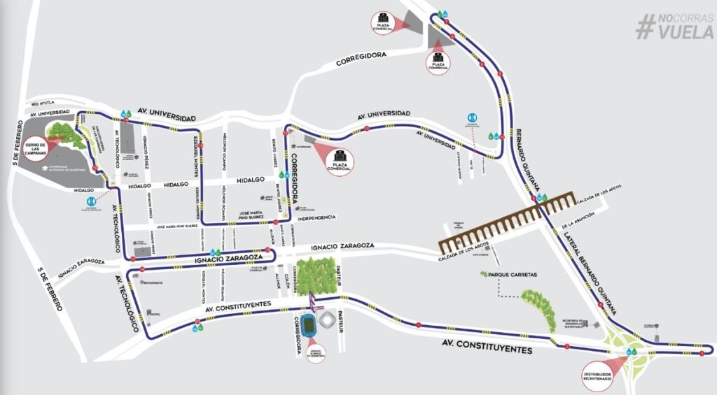 Ruta 21K Querétaro Maratón 2025