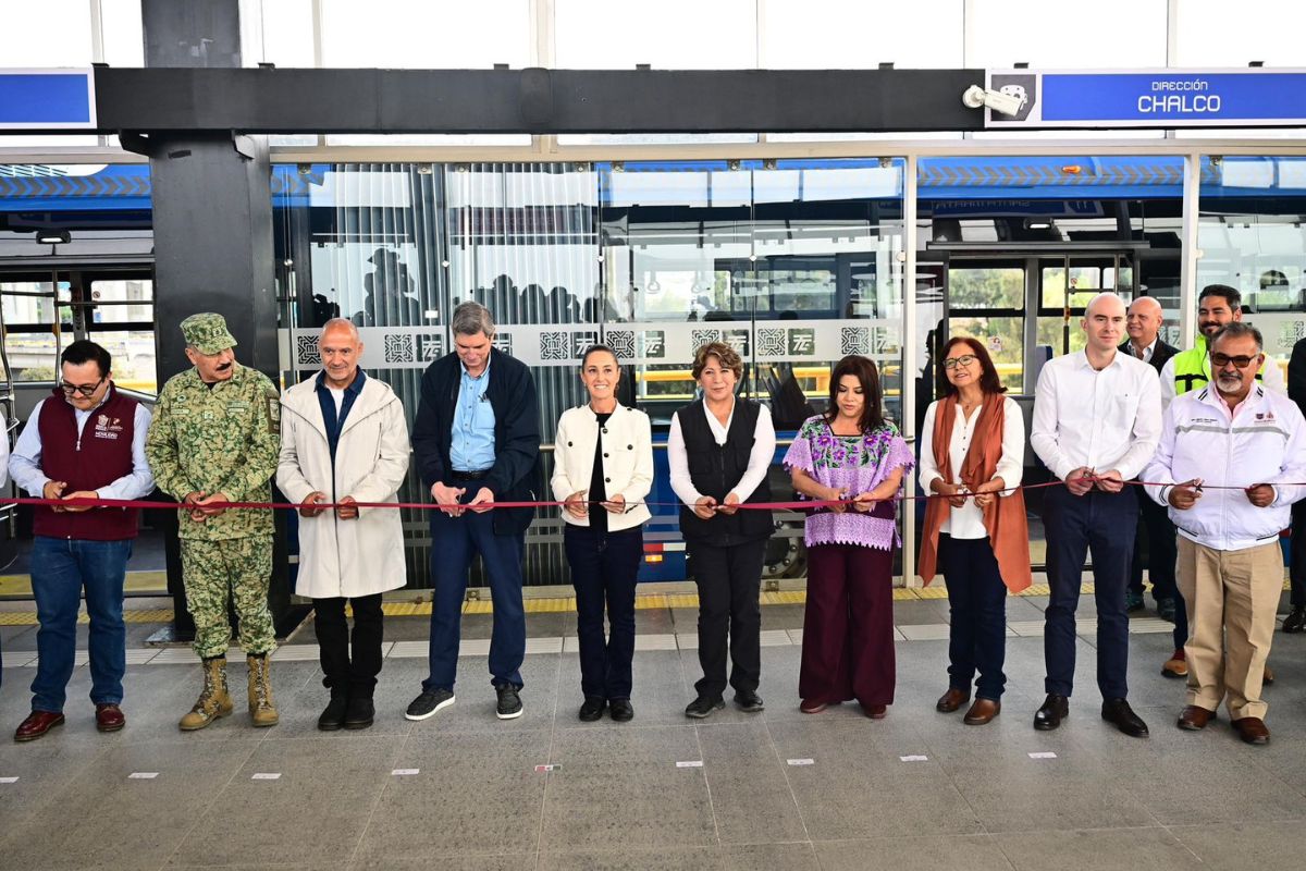 La Presidenta Claudia Sheinbaum y la Gobernadora Delfina Gómez inauguran el Trolebús Chalco, un proyecto que cambiará la movilidad en el oriente del Estado de México.