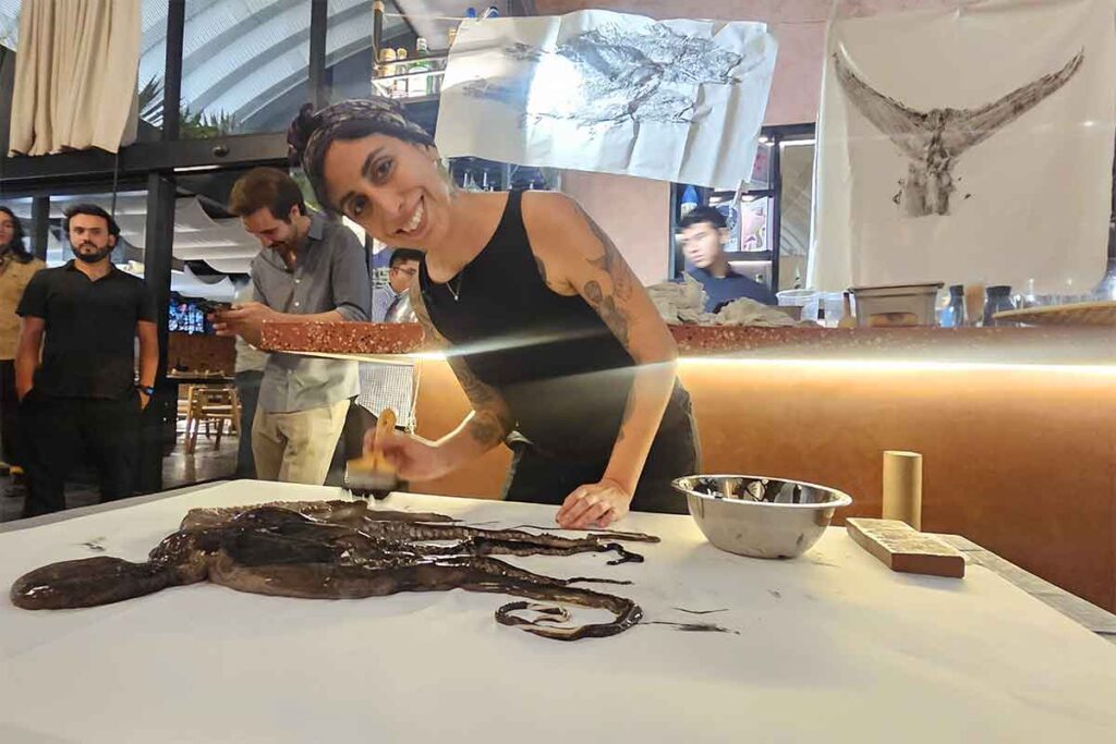 El restaurante en Querétaro de cocina japonesa contemporánea Sōko realizó un ronqueo de atún para todos sus asistentes