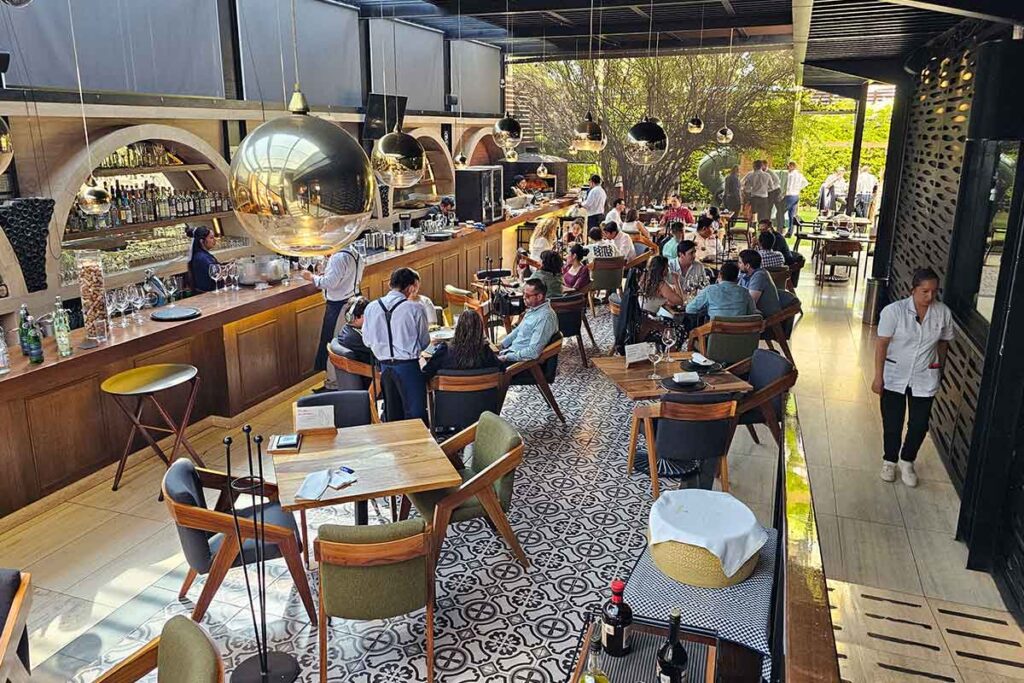 El restaurante Ziracco fue sede de la reunión de la Cámara de Comercio Italiana en México