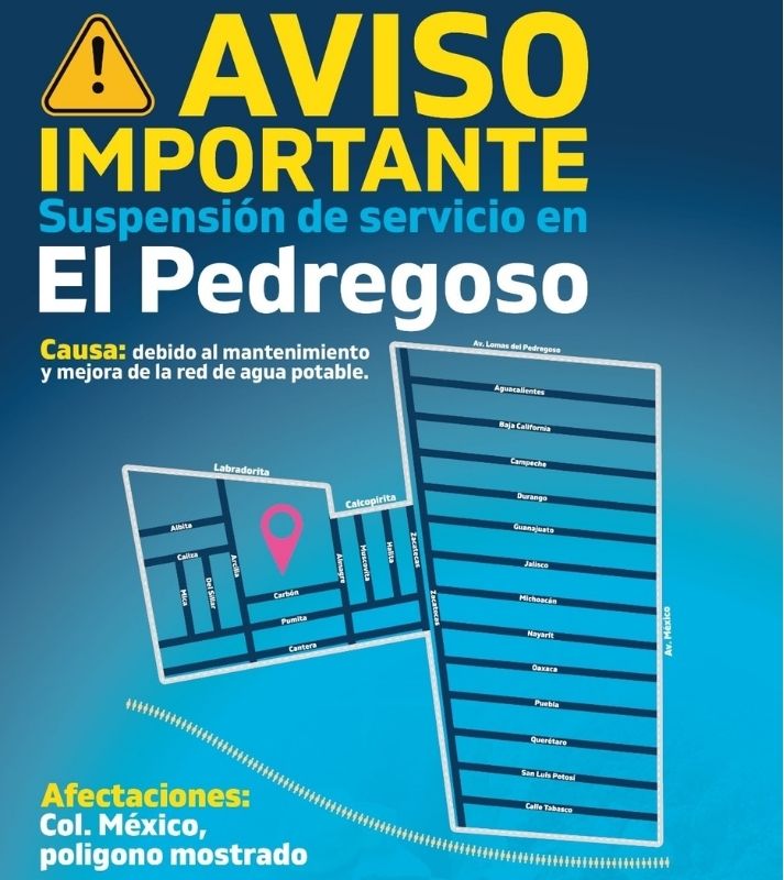 San Juan del Río presentará corte de agua este 16 de julio 1