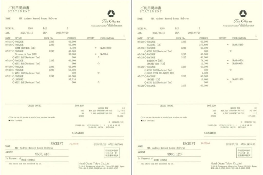 Circula en redes supuestas facturas de Andy López hijo de AMLO en Japón esto se dice1