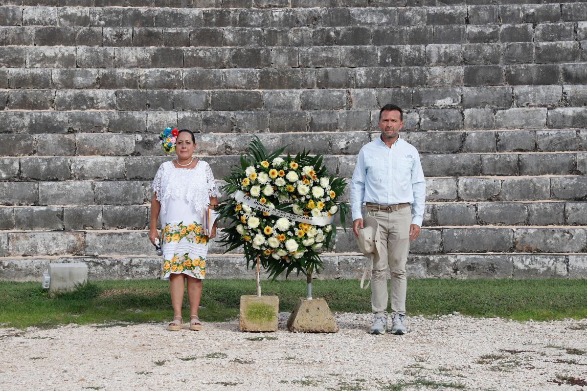 Chichen Itzá se convierte en escenario de memoria y respeto nacional. Foto: Cuartoscuro