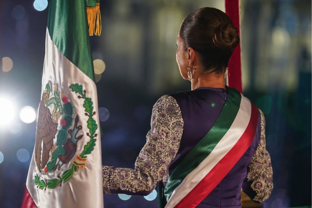 Los detalles del vestido de Claudia Sheinbaum 