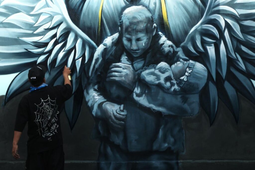 El mural de Snoke en Santa Martha Acatitla honra a Alicia Matías. Foto: Especial