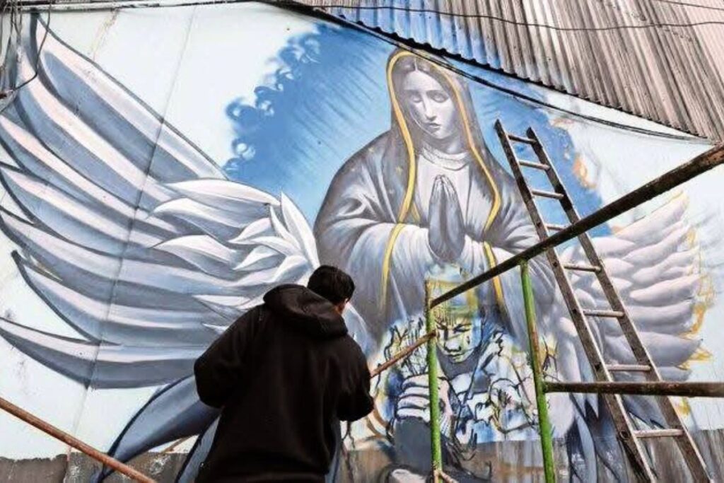 El arte urbano se convierte en memoria viva de un acto de amor. Foto: Especial