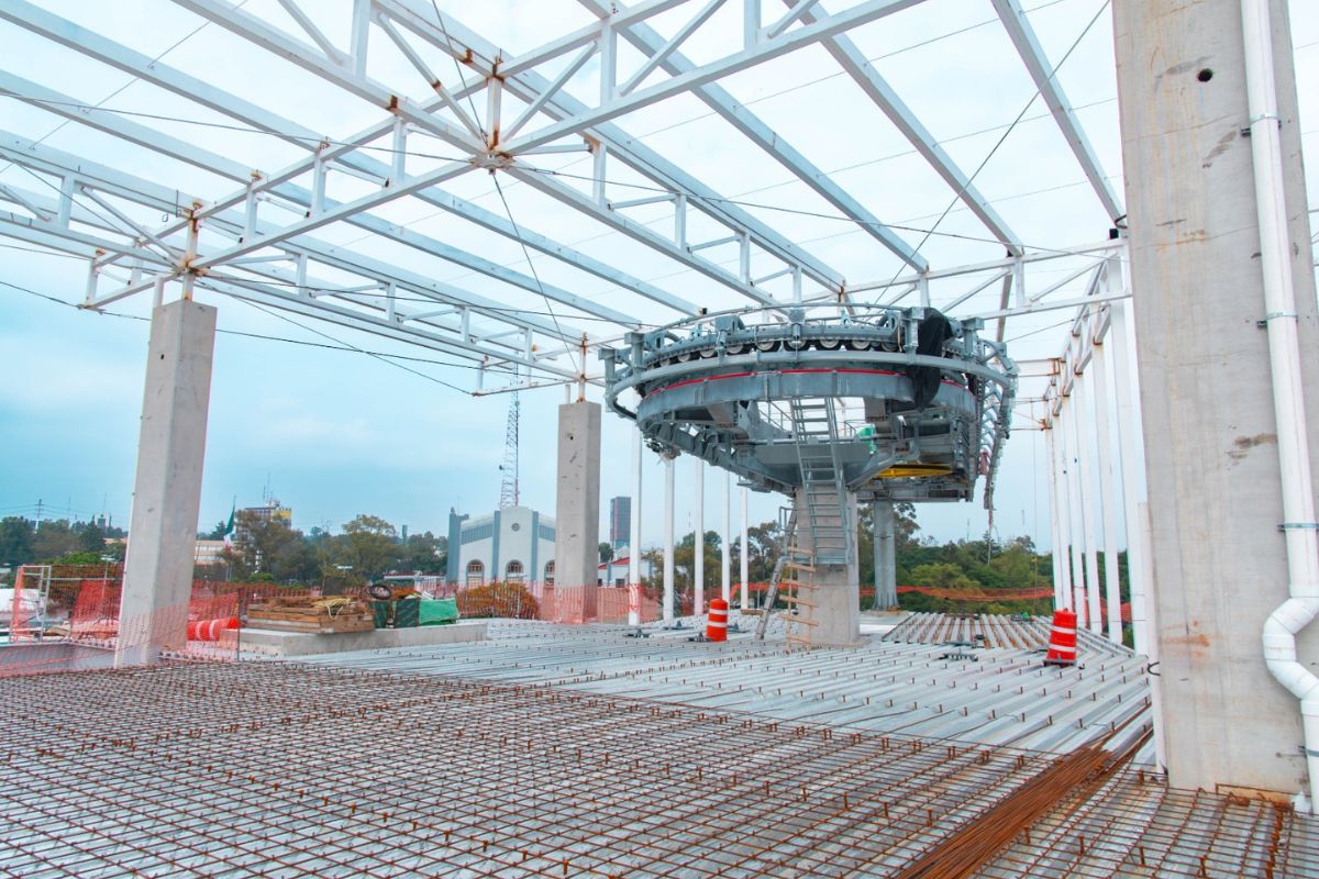 La Línea 3 tendrá 10 estaciones distribuidas en tres estructuras con 62 postes. Foto: Especial