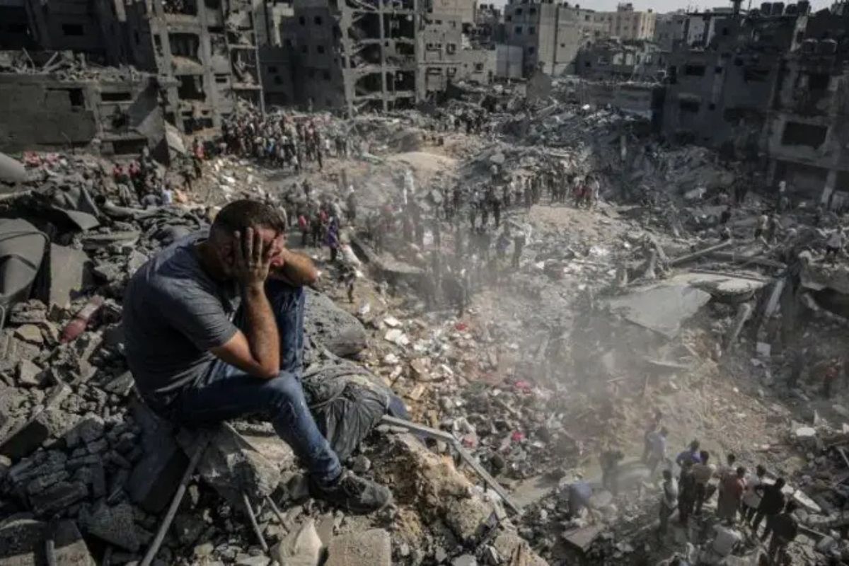 Las secuelas humanitarias en Gaza muestran hospitales destruidos y miles de desplazados. Foto: Especial