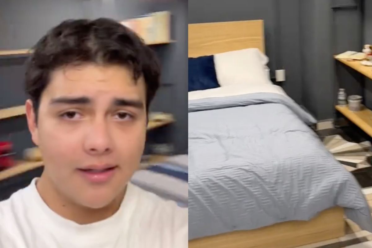 Estudiante se viraliza al mostrar que vive en una cisterna en CDMX