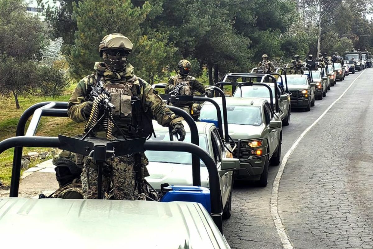 Controles carreteros buscan prevenir enfrentamientos entre grupos armados. Foto: @Defensamx