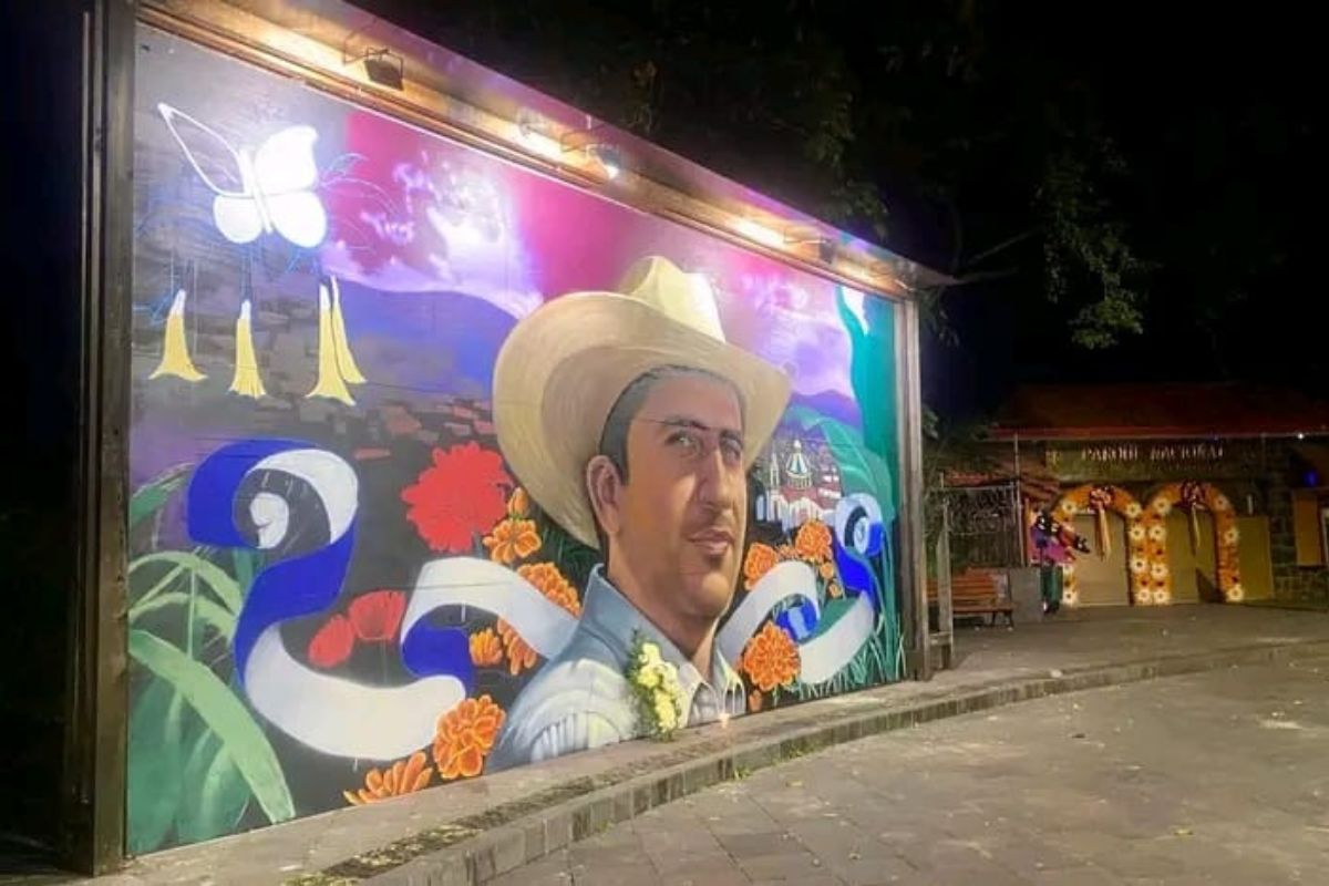 Obra de Dash en Uruapan, ubicada en el Parque Nacional. Foto: Especial