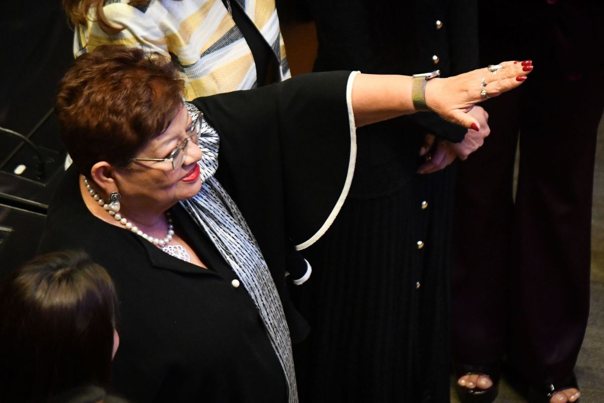 Ernestina Godoy rinde protesta como nueva titular de la FGR. Foto: Cuartoscuro