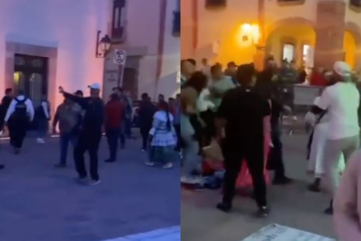 Operativo antiambulantaje desata altercado en Centro Histórico de Querétaro