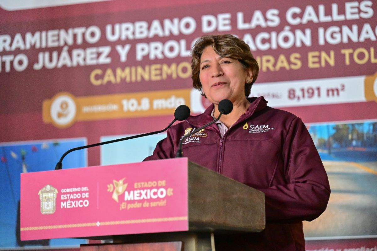 La gobernadora Delfina Gómez informó que la inversión total fue de 10.8 millones de pesos. Foto: Especial