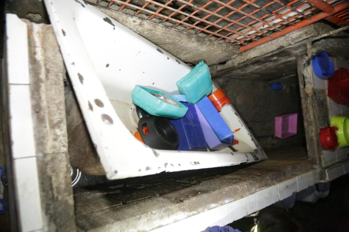 Restos de roedores entre jaulas, evidenciando plaga activa. Foto: Gobierno de CDMX