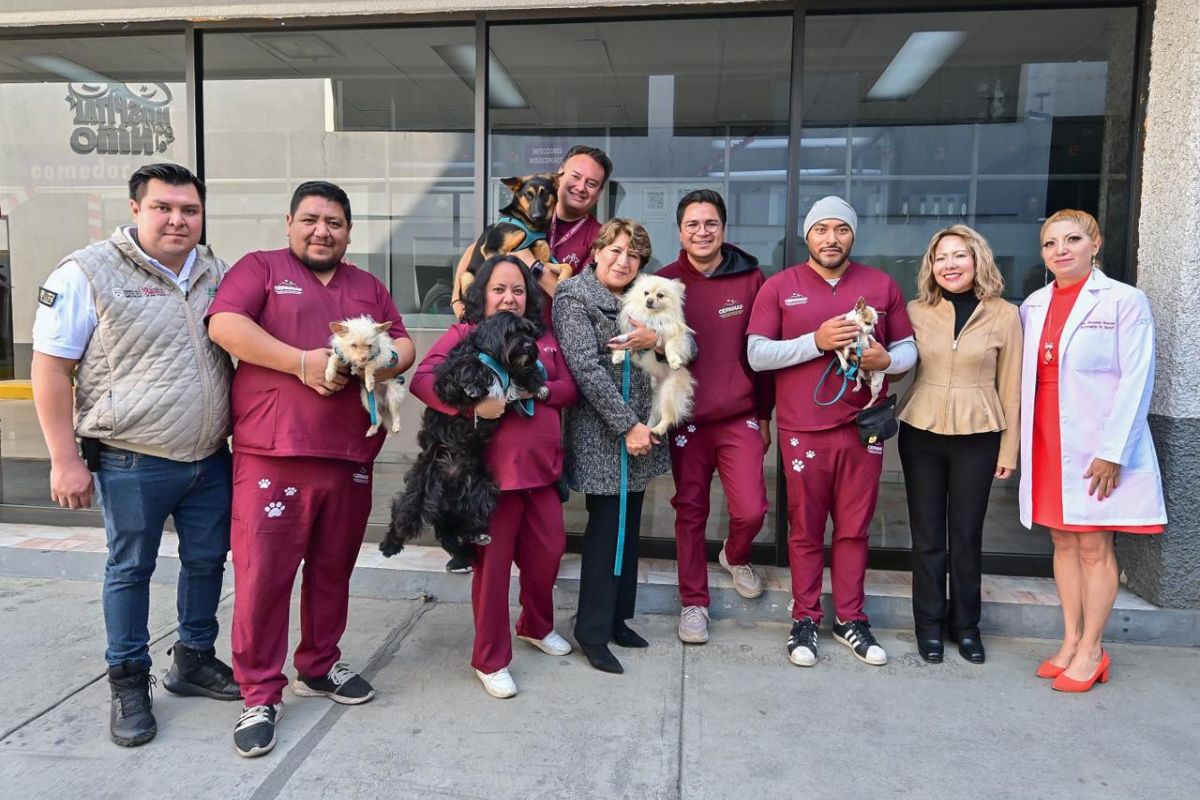 Perros de apoyo emocional acompañaron a pacientes durante la jornada. Foto: Especial