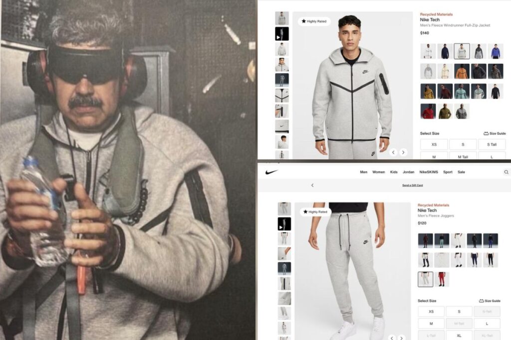 Nicolás Maduro usó un traje Nike