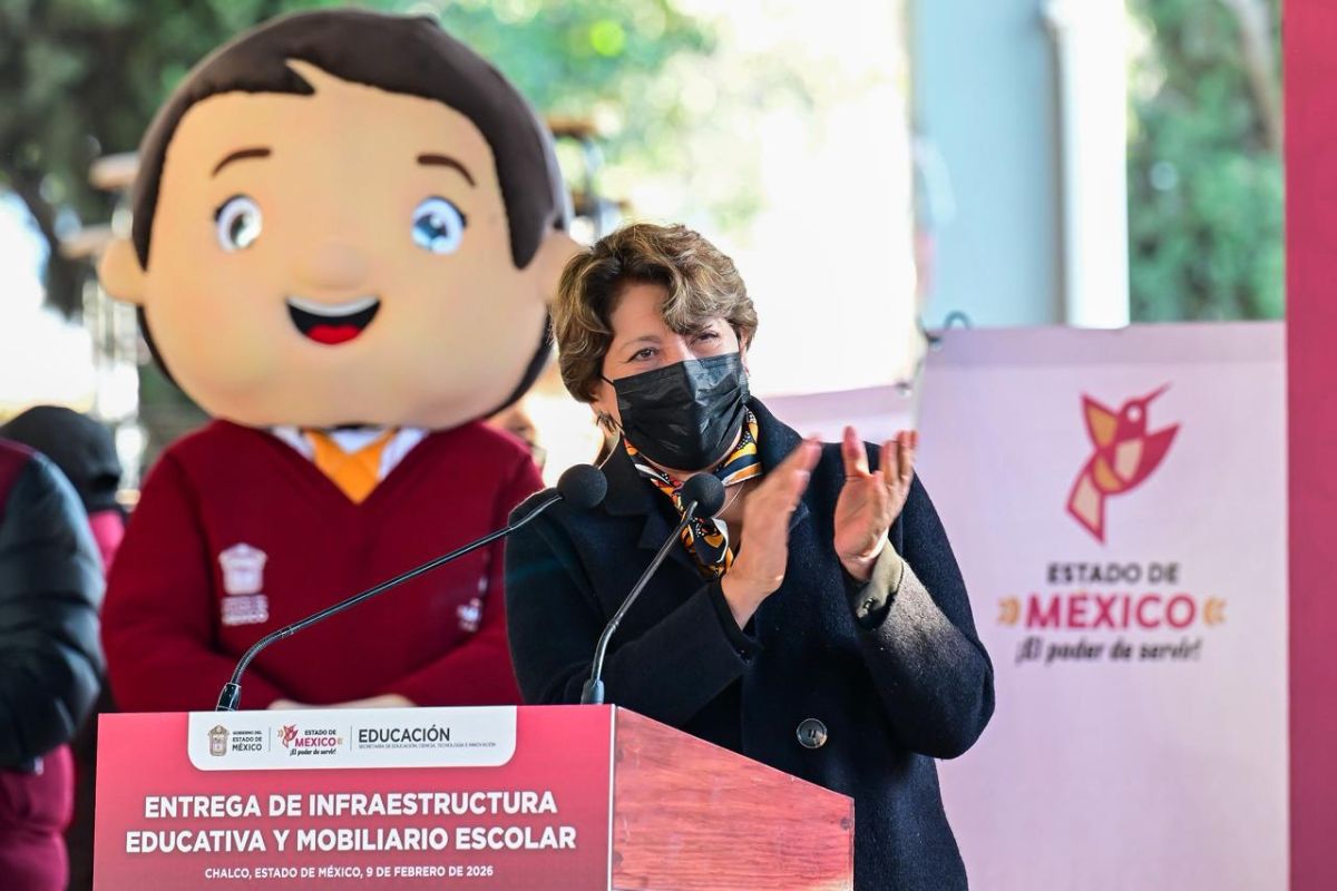 Delfina Gómez llamó a reforzar medidas contra el sarampión en escuelas. Foto: Especial
