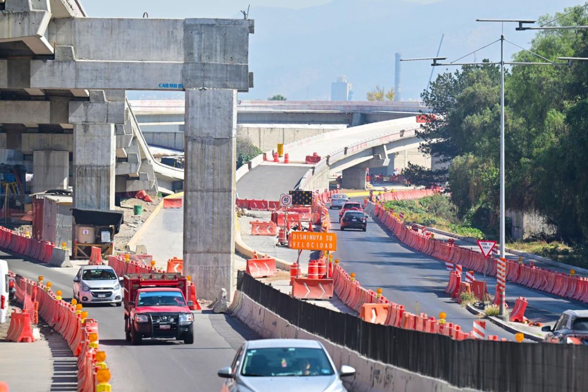 Avanza 30% la construcción del Tramo 0 del Macrolibramiento Mexiquense. Foto: Especial