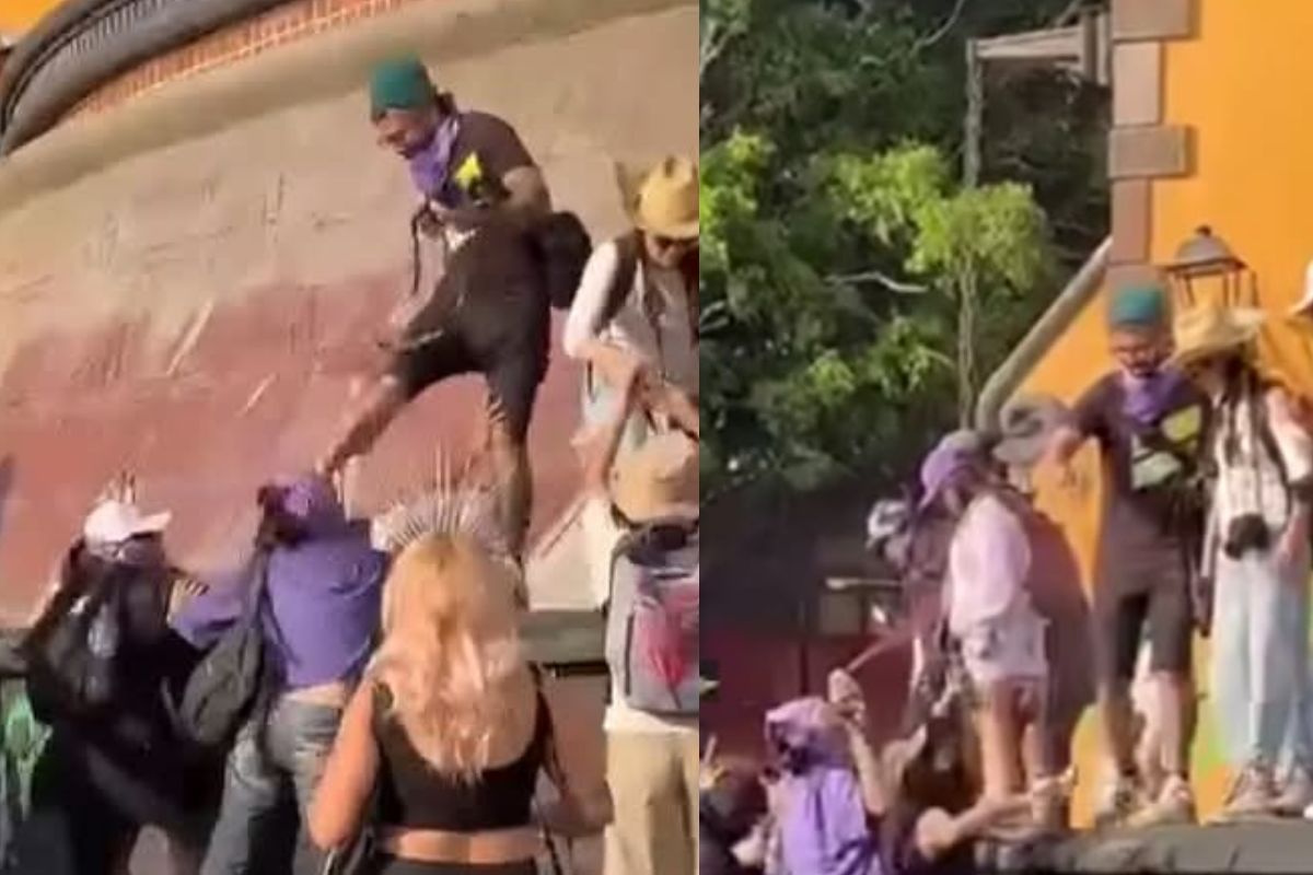 Condenan agresión a joven durante marcha del 8M en Querétaro; banda se deslinda de integrante