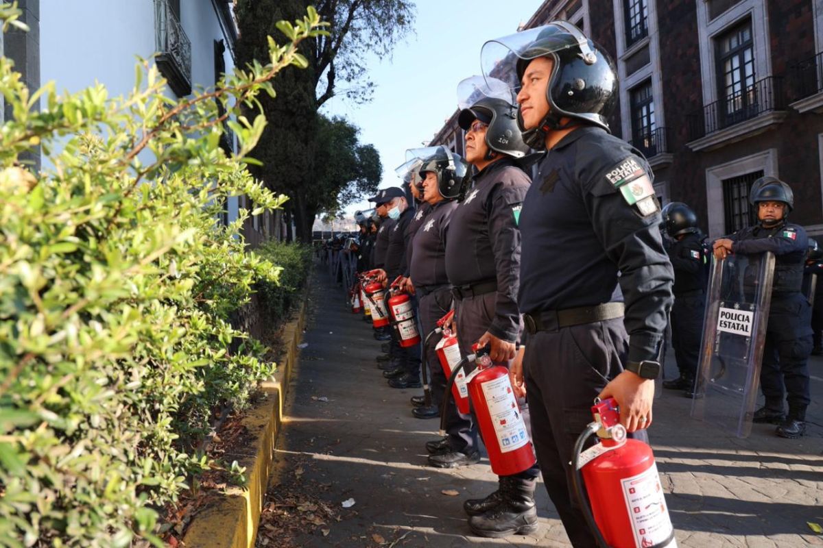 Las revisiones buscaron garantizar seguridad y respeto al derecho a la protesta. Foto: Especial