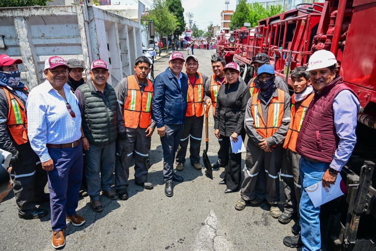 Maquinaria 'Diablo Dragón' entra en operación en la capital mexiquense. Foto: Especial
